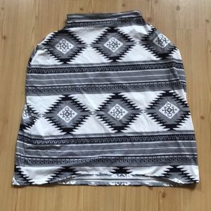 Aztec nursing/car seat cover